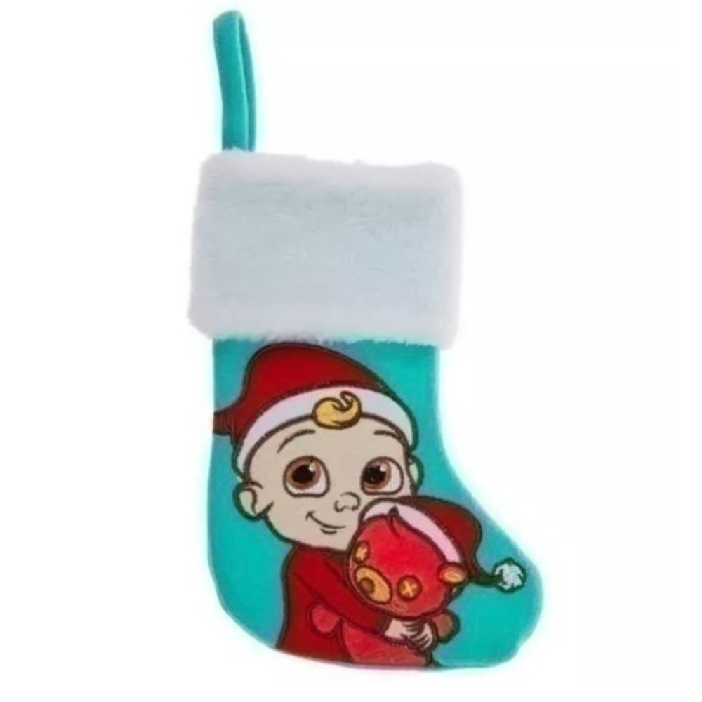 NWT. COCOMELON Teddy & JJ Mini Christmas Stocking
